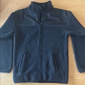 Kids Black Fleece Jacket